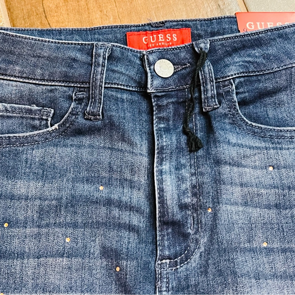 Guess skinny jeans with crystals throughout